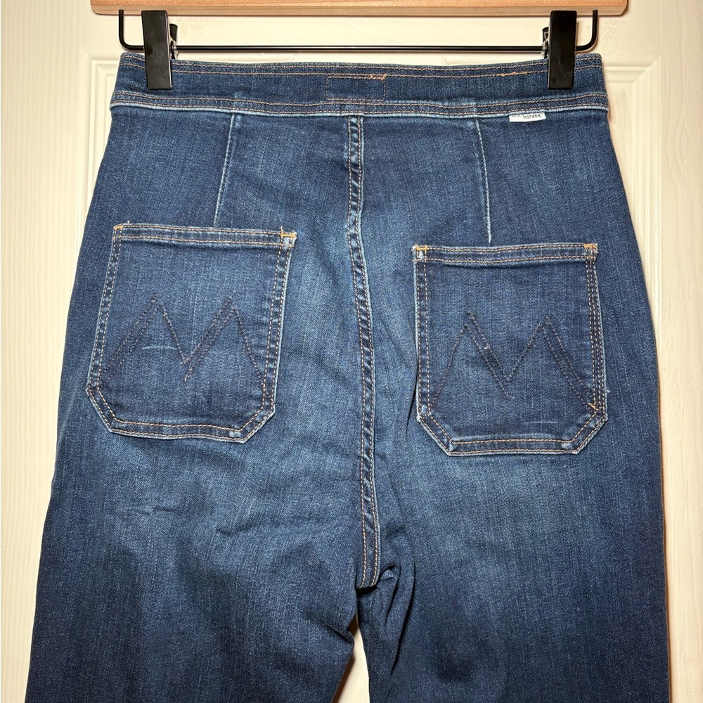 MOTHER The High-Waisted Smokin’ Double-Welt Heel Jeans 25 - Picture 7 of 11